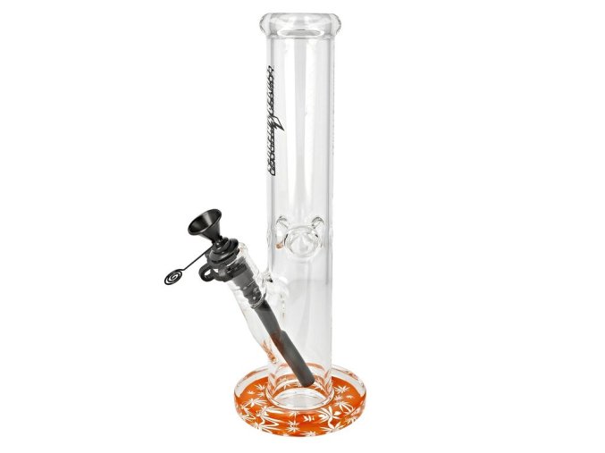 Skleněný bong Super Heroes Transparent Bent, 31cm