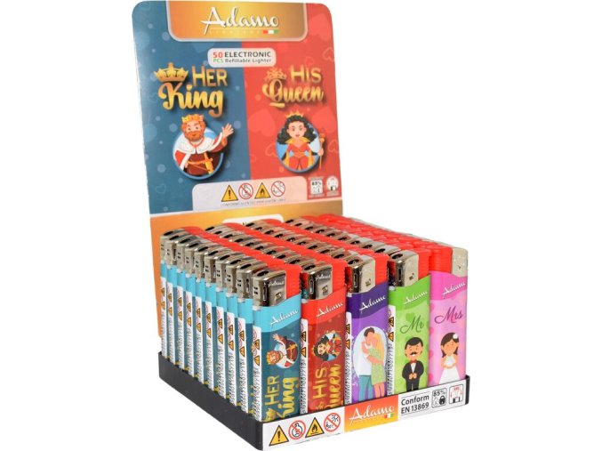 Zapalovač Adamo Piezo Slim Couples