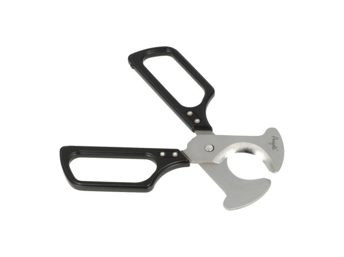 Nůžky na doutníky Angelo, černostříbrné