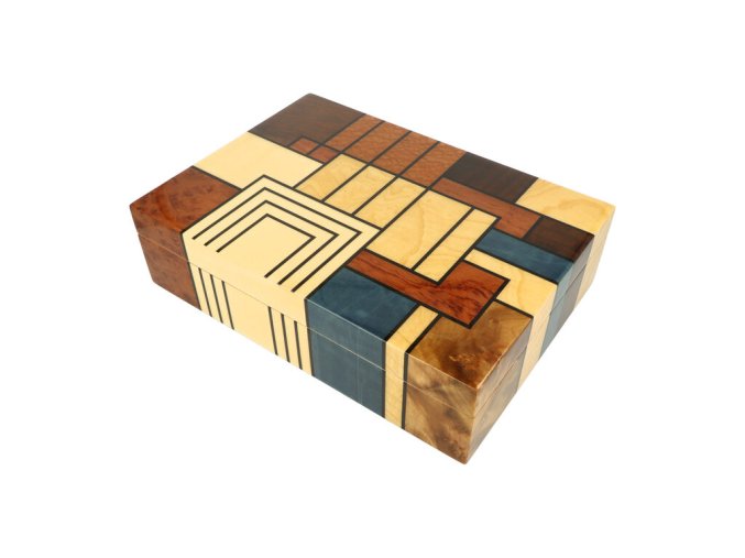 Humidor na doutníky Angelo Mozaik, 33x23,5x9cm