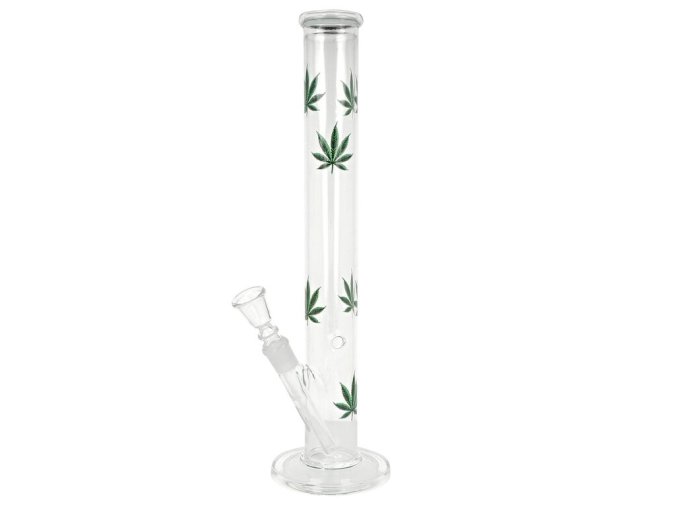 Skleněný bong Leaves, 40cm