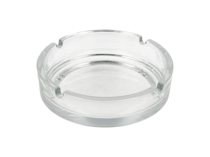 Cigaretový popelník skleněný Basic, 14,5cm