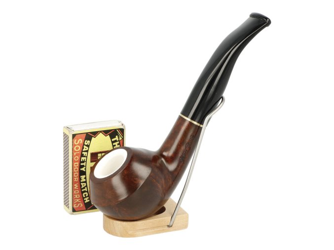 Dýmka Jean Claude Meerschaum zahnutá, II, filtr 9mm