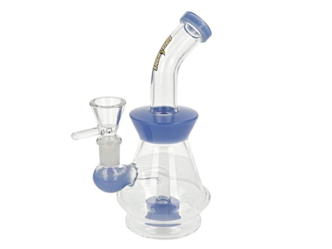Skleněný bong s perkolací Super Heroes Blues, 19cm