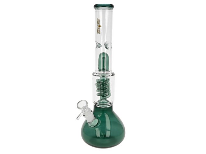 Skleněný bong s perkolací Super Heroes Bowl Transparent Ice+Perc., 40cm