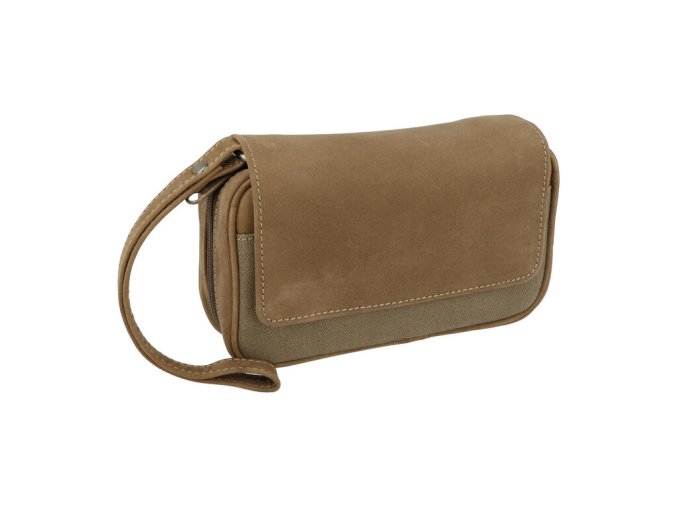 Pouzdro na 3 dýmky Leather, hnědé
