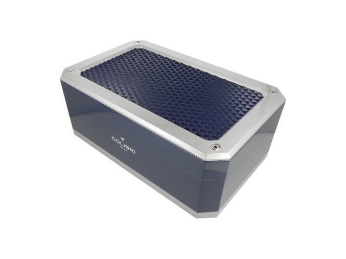 Humidor na doutníky Colibri Rally Blue, 40x25x16cm
