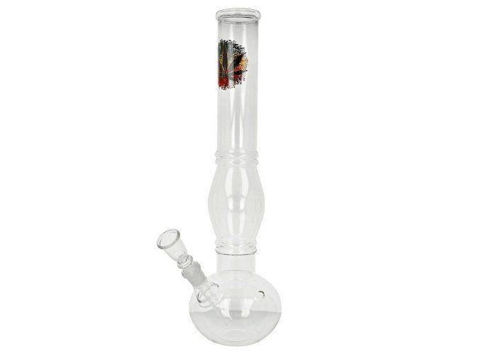 Skleněný bong Leaf, 42 cm