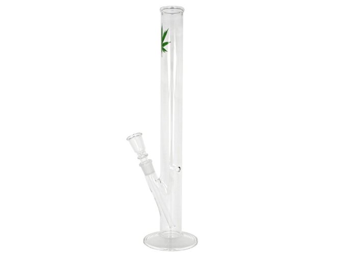 Skleněný bong Transparent, 46cm