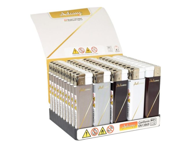Zapalovač Adamo Piezo Gold Line