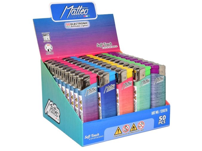 Zapalovač Matteo Piezo Neon Gradient