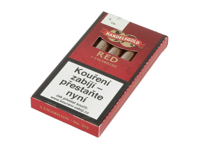 Doutníky Handelsgold Red bez špičky, 5ks, TT