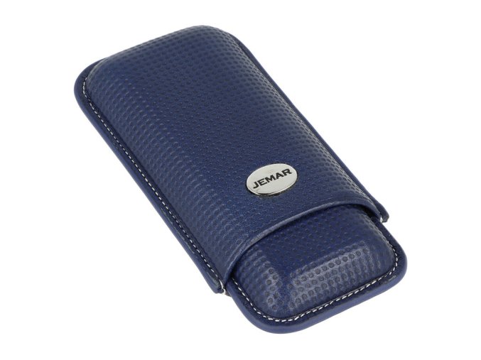 Pouzdro na 2 doutníky Jemar, kůže, Blue