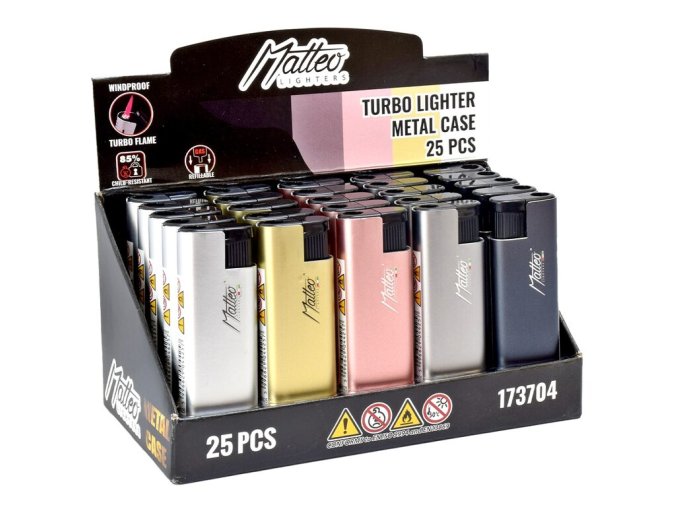 Zapalovač Matteo Metal Turbo Future