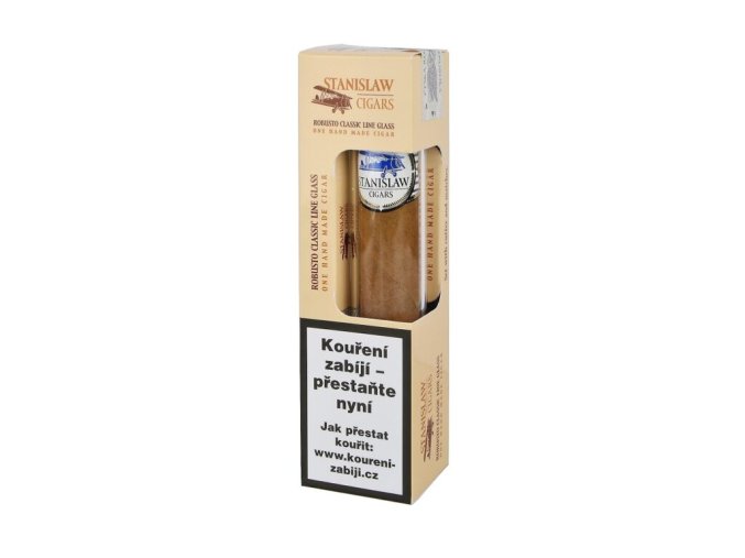 Doutník Stanislaw Robusto Classic Line Glass Set ořezávač a zápalky, 1ks