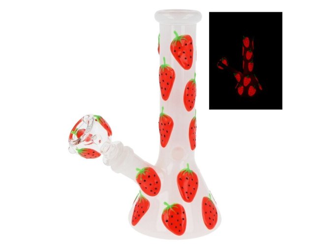 Skleněný bong Dreamliner Ice Strawberry, 20cm
