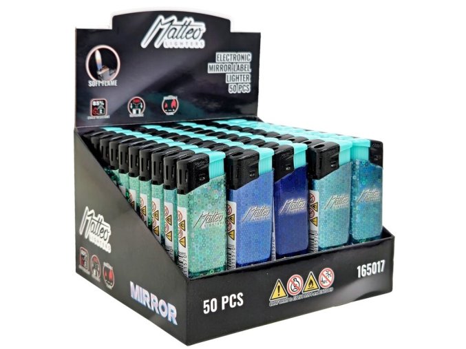 Zapalovač Matteo Piezo Mirror Ice Queen