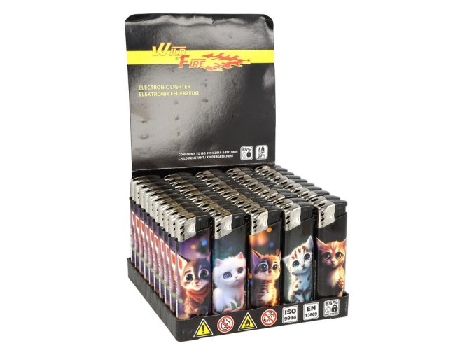 Zapalovač Wildfire Piezo Cats 3D
