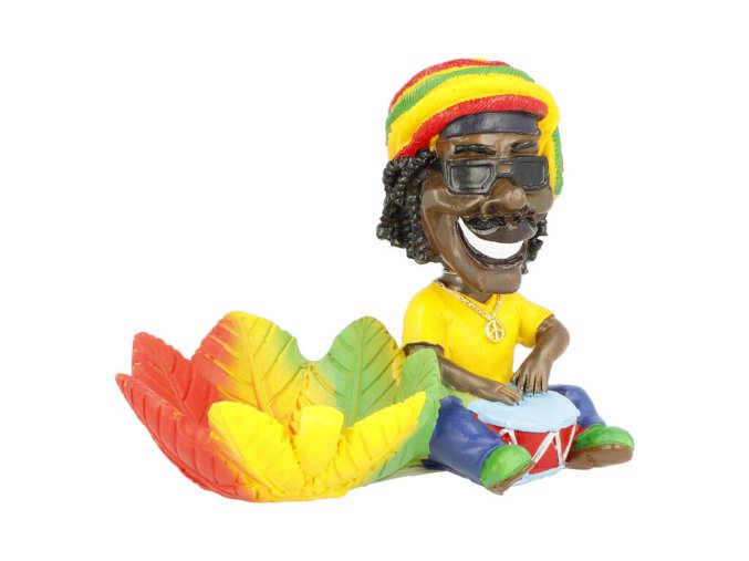 Cigaretový popelník Rasta Man Jamaica, 11cm
