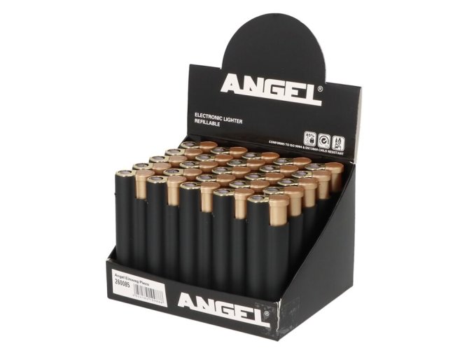Zapalovač Angel Jet Flame Black Rubber