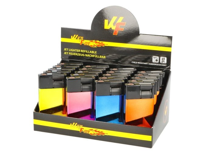 Zapalovač Wildfire Metal Jet Shiny