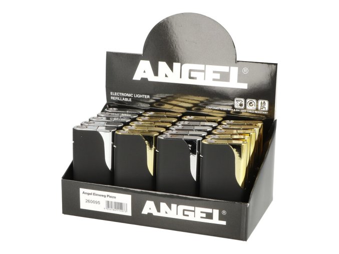 Zapalovač Angel JET Black Rubber
