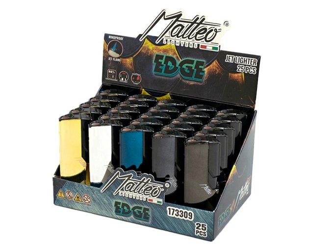 Zapalovač Matteo Metal Edge Knight