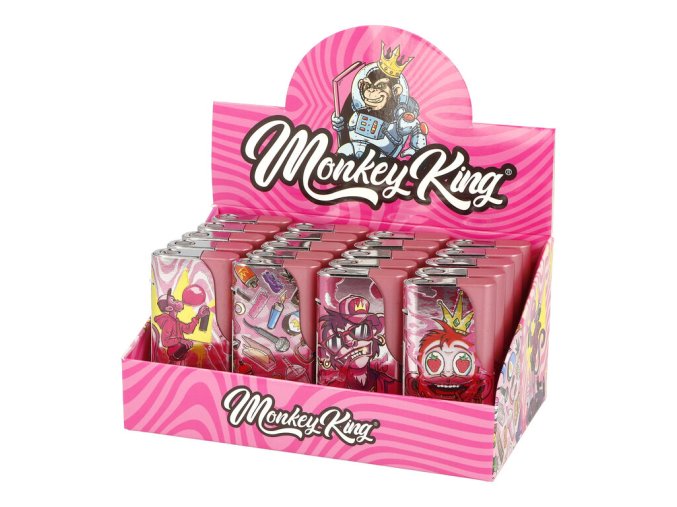 Zapalovač Monkey King Jet, pink