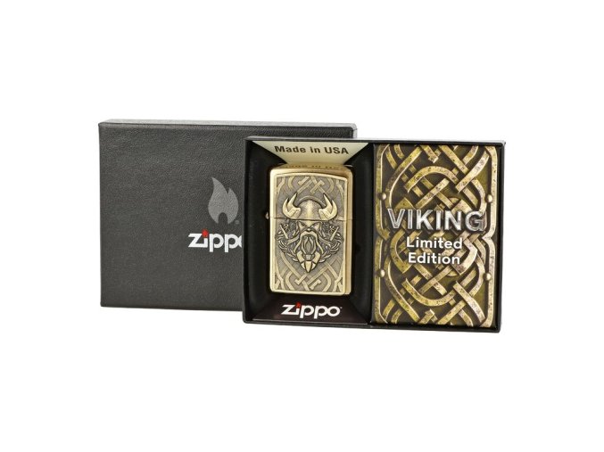 Zapalovač Zippo Viking Emblem LE, broušený