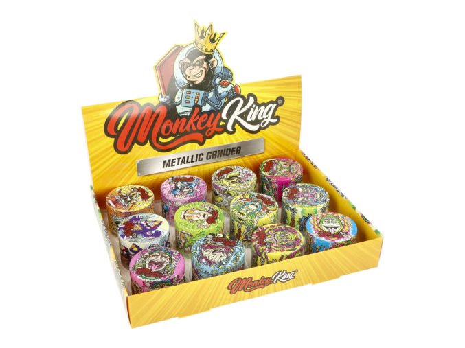 Drtič tabáku kovový Monkey King, 49mm