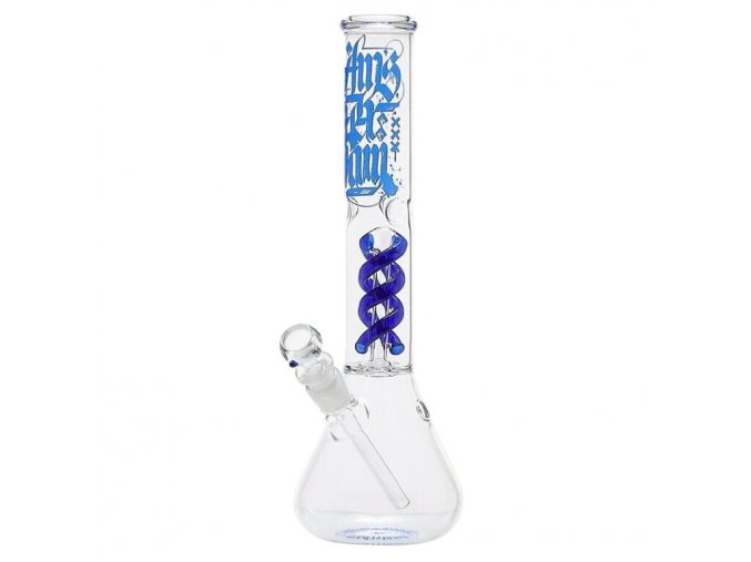 Bong sklo Nether Blue, 37 cm, perkolace