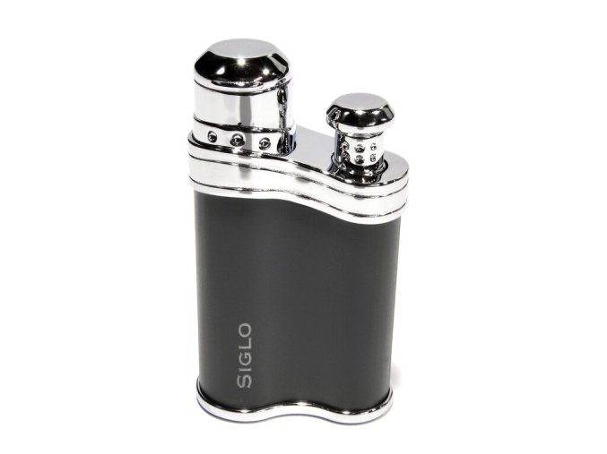 Tryskový zapalovač Siglo Bean Shape, šedý
