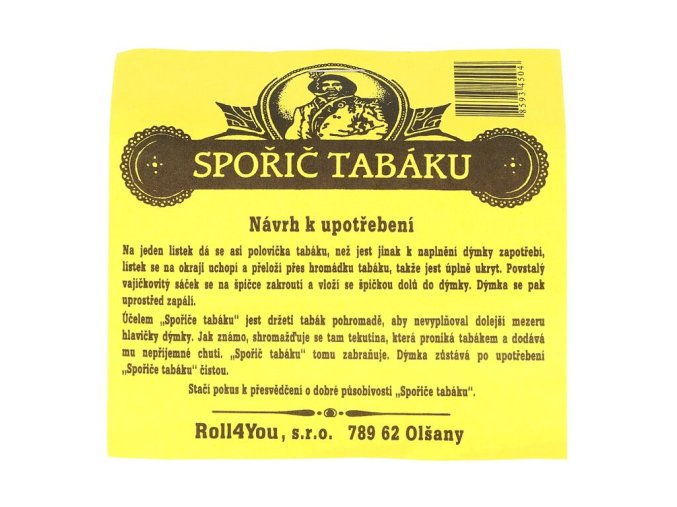 Spořič tabáku do dýmky