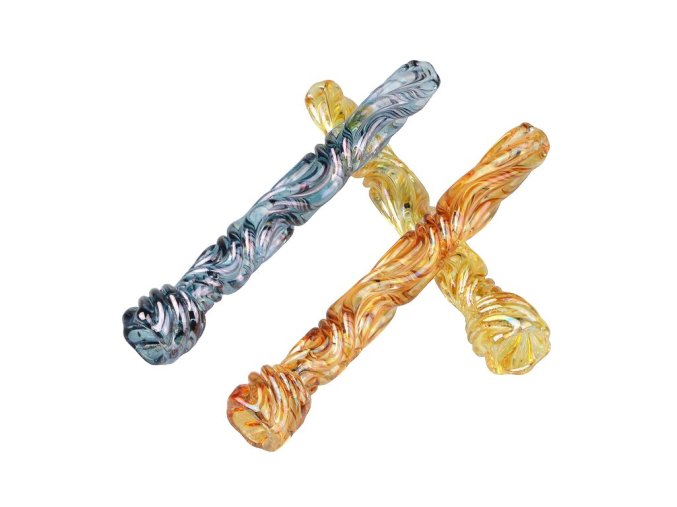 Šlukovka skleněná HM, barevné vlnky