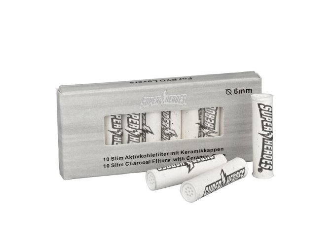 Cigaretové filtry Super Heroes Slim 6mm