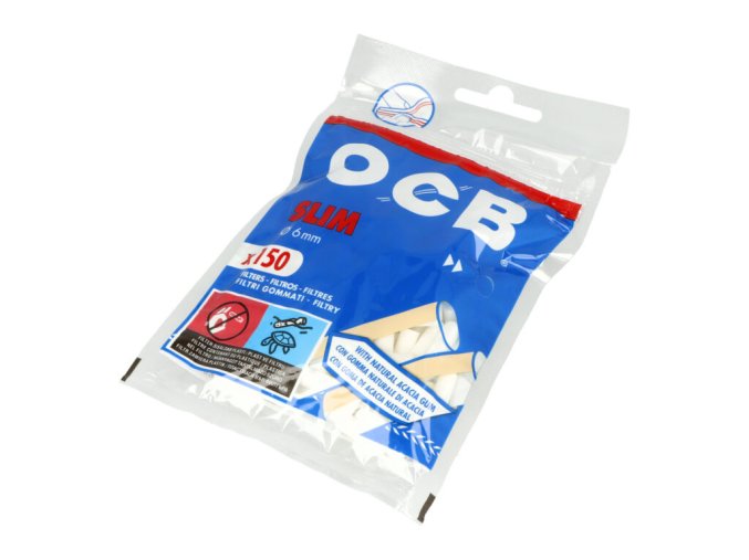 Cigaretové filtry OCB Slim s lepícím proužkem