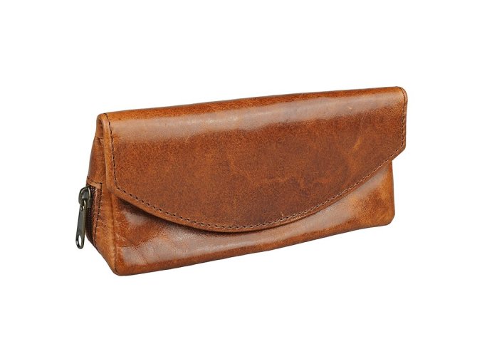 Kožené pouzdro na tabák, hnědé