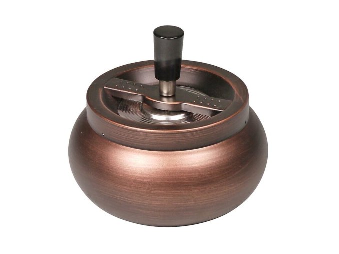 Cigaretový popelník otočný Copper kovový, 13cm