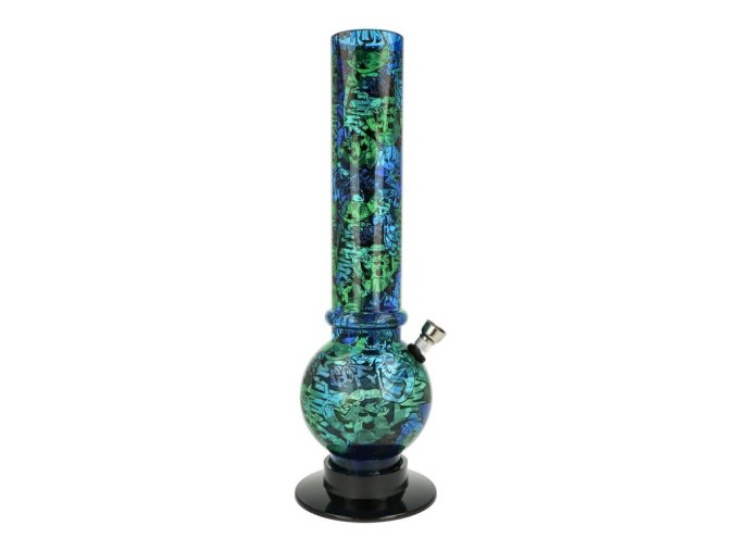 Bong akrylový Graffiti modrý 32cm