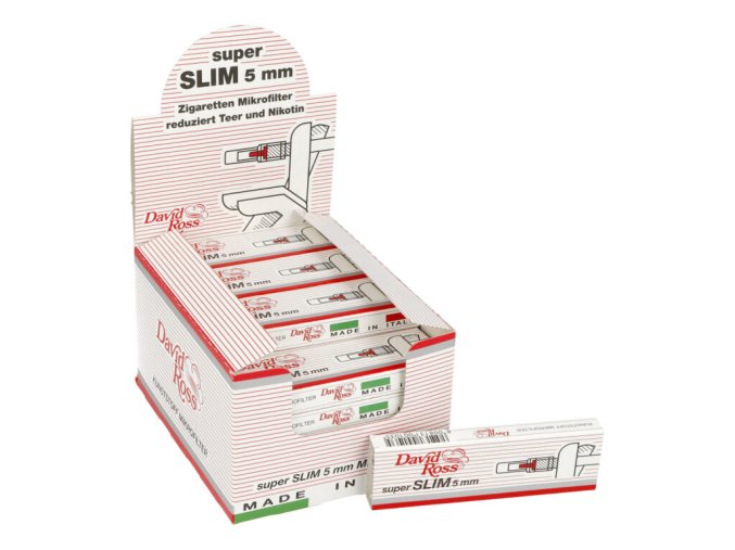 Cigaretové minifiltry David Ross Slim Minifilters