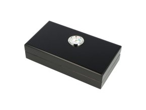 Humidor na doutníky Mogul černý matný, 20x11x4,5cm