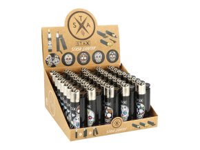 Zapalovač Stax Flint Round Skull