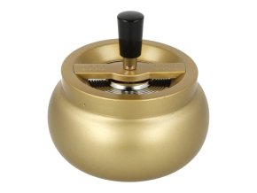 Cigaretový popelník kovový otočný Gold Tabi, 13cm