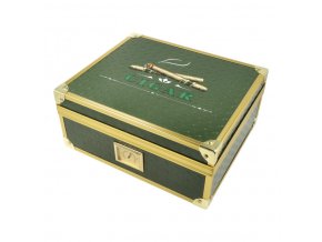 Humidor na doutníky Green/Gold 25D, 26x22x11,5cm