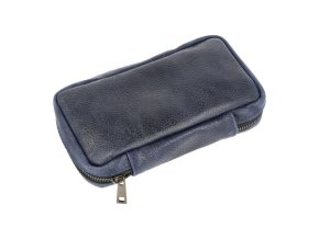 Pouzdro na 2 dýmky etue Angelo blue, kožené