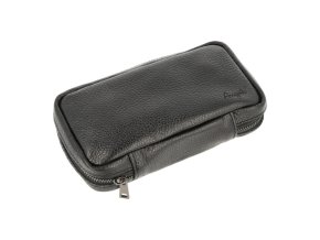 Pouzdro na 2 dýmky etue Angelo černé, kožené