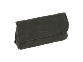 Pouzdro na 2 dýmky Angelo Goat Leather, černé