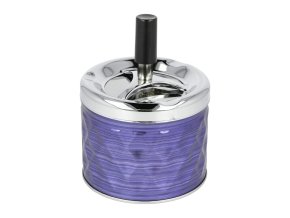 Cigaretový popelník kovový otočný Angelo Matt Blue, 9,5cm