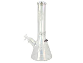 Skleněný bong Super Heroes Tower transparentní, 35cm