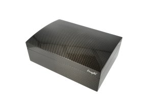 Humidor na doutníky Angelo Bari Carbon 50D, 31x23x12cm